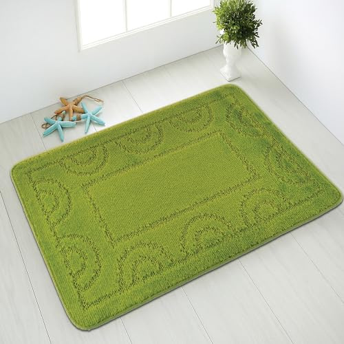 Comart - Tappeto Bagno Nicole - Doccia - Antiscivolo - 67x100 cm Verde