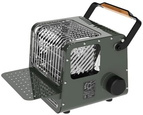 Naturehike 2 in 1 Portable Heater & Stove, gas stove, Liquefied Petroleum Gas, Camping Heaters for Tents, Adjustable Temperature, Over-Voltage Protection (green)