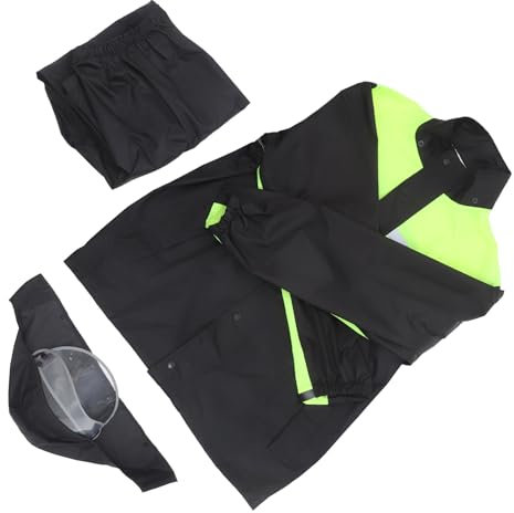 DRESSOOS Motorrad-regenanzug Für Herren Inkl Regenjacke Und Hose Und Winddicht Schutz Vor Regen Und Rauem Wetter Leicht Zu Tragen Und Geeignet Für Outdoor-aktivitäten
