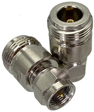 10 Stück F-TV-Stecker auf N-Buchse RF-Koaxialstecker-Adapter for TV-Drahtklemmen