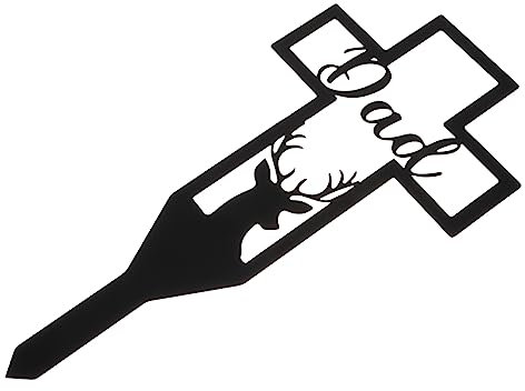 Happyyami Grabpfahl Friedhofsdeko Gedenkpfahl Dekorativer Pfahl Hofschild Für Die Außendekoration Des