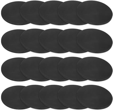 M METERXITY 20-Pcs Disques En Caoutchouc Pleins Rondelles En Caoutchouc | 40mm Diamètre Extérieur x 3mm Épaisseur, coussins Anti-Vibration, Réducteurs De Bruit, Bagues