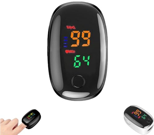 Non Invasive for Oxygen Meter, Glucose monitor no pricking glucose meters, 2025 Upgraded Blood Sugar Monitors, Rechargeable for Home & Outdoor Use (1PCS)