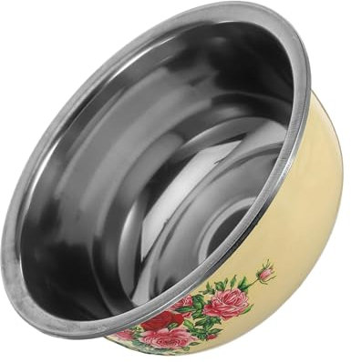 SOIMISS Bol Acier Inoxydable Émaillé Pour Mélanger Et Cuisiner Saladier Rétro Pour Préparer Pâte Soupe Et Nourriture De Vaisselle Facile à Nettoyer