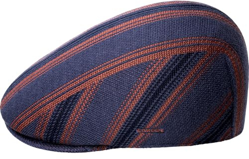 Kangol Nostalgia Stripe 507 Flatcap Schirmmütze Schiebermütze Herren - mit Schirm Herbst-Winter Winter
