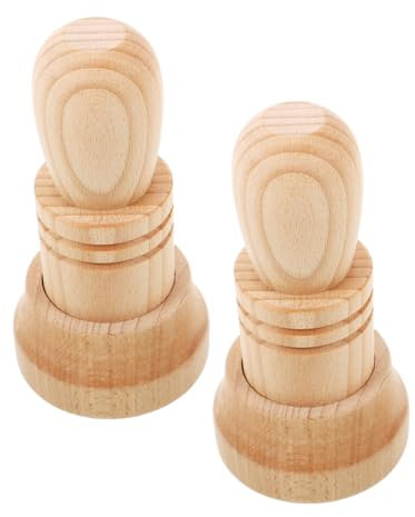 SOPOTUTU 2 Sets Wooden Plant Pot Makers for Gardening Diy Paper Nursery Pots Newspaper Seedling Starter Tools for Garden Planting Supplies