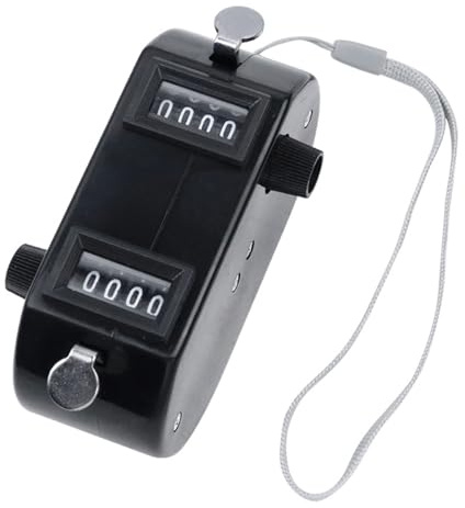 MURYE Mechanischer Zähler Clicker, doppelte 4-digitale Zahlenzähler, Zähler für Schule, Event, Golf, Sport, Büro, Stadion