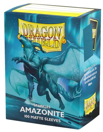 Dragon Shield | Standard Size Matte Card Sleeves | 100 CT - Smooth & Tough TCG Sleeves - Compatible with Pokemon, Flesh & Blood, One Piece & Magic The Gathering | Amazonite