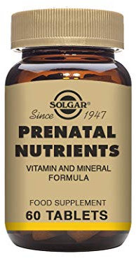 Solgar Nutrientes Prenatales Para Embarazo Y Lactancia - Comprimidos, Multicolor, 60 tabletas, Vanilla