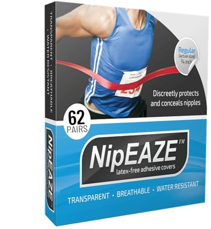 NipEAZE protection de course pour mamelons, transparent