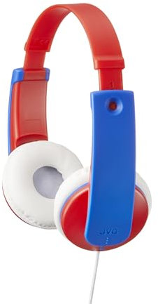 JVC HA-KD7-R-E casque Circum-aural Bandeau Bleu, Rouge, Blanc - Casques (Circum-aural, Bandeau, Avec fil, 15 - 23000 Hz, 0,8 m, Bleu, Rouge, Blanc)