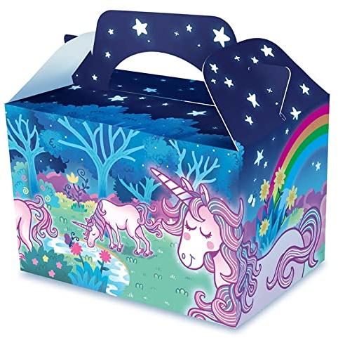 Diamante Crafts 30 x Unicorn Party Lunch Boxes