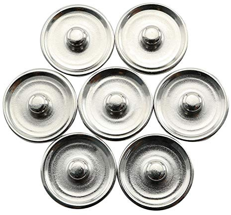 JCBIZ 20pcs Hemmed Round Snap Button 18mm DIY Decoration Button Accessories for DIY Jewelry Making