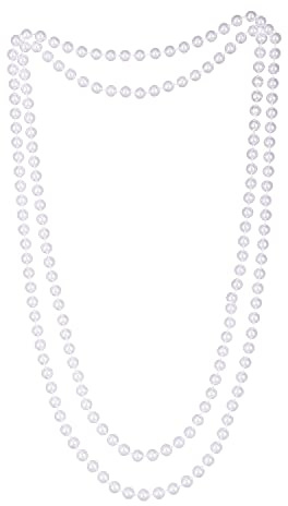 XNHIU 1920 Pearl Necklace Multi-Layer Vintage Gatsby Themed Party Dress Photo Props Clothing Accessories for Women