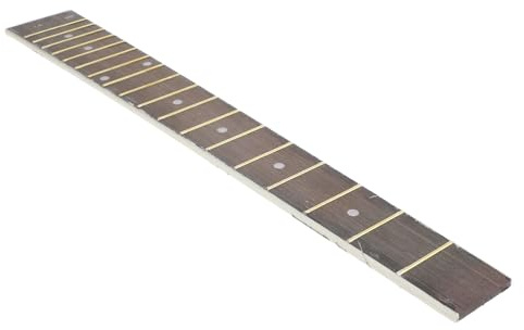 Gitarrengriffbrett Schwarz Ersatz aus Technischem Holz für Akustikgitarre | Glatte Kanten, Stabilität, zum Austauschen Alter Teile, Geeignet für Ukulele und Lap Steel