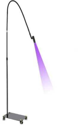 Hoiaost Uv-Licht Für Wimpernverlängerung, Einstellbare Wimpernlampe, Kleber Härtet In 2–3 Sekunden Aus, Einstellbare Spotgröße, Flexible Schwanenhals-Blitzhärtungslampe, Salon-Maniküre-Trockner,Black