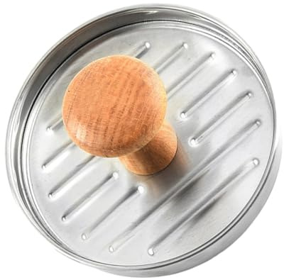 TOBBOMEY Presse à Burger INOX avec Poignée Ustensile De Cuisine pour Galettes De Viande Fabricant De Burgers Maison Professionnel Et Personnel Accessoire Moule à Steak Haché Outil Aplatisse