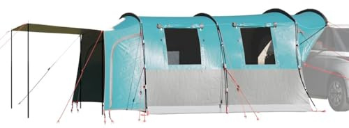 Tienda de Campaña para Coche, Impermeable y Resistente al Viento, Diseño Amplio con 4 Ventanas, Tienda Techo Coche, Tienda Campaña Montaje Rapido,Color Azul, 435x320x213 cm