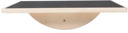 BIUDECO Planche Équilibre Adulte Bois Massif Antidérapante Plateau Fitness Portable pour Entraînement Stabilité et Coordination Planche Wobble pour Gym à Domicile