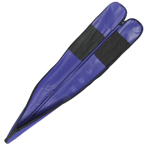 NIYANGLE Bolsa de Lona para Espadas Tai Chi Azul Porta Espadas de Kung Fu Ligera y Resistente Funda Ajustable para Artes Marciales y Ejercicio Matutino Estuche Alargado Portátil de Tai Chi