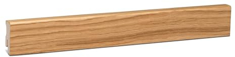 KGM Sockelleiste Modern Massivholz - Eiche, 2400 x 16 x 40 mm, 1 Stück | Fußleiste, Fichte mit Echtholzfurnier, klar lackiert, natürliche Holzoptik, PEFC-zertifiziert