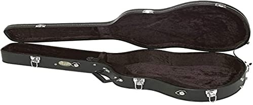 GEWA 523280 Arched Top Economy Gitarrenetui für ES-335 Semi-Akustik, Schwarz