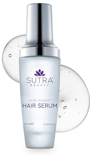 SUTRA Heat Guard Hair Serum for Frizzy, Dry & Damaged Hair - Thermal Protecting Serum Hydrates, Protects & Repairs Against Heat with Hyaluronic Acid & Jojoba Oil - Anti-Frizz Haircare Products