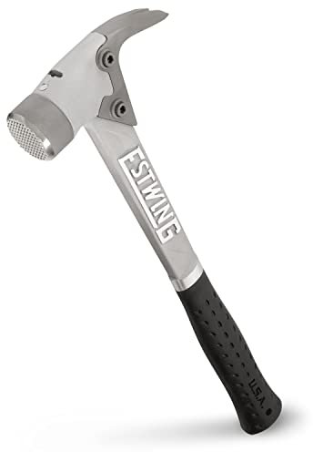 Estwing ALBKM 14 Oz Black Vinyl Grip Aluminum Hammer with Milled Face