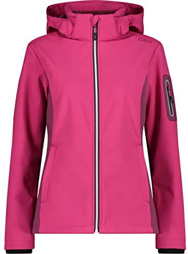 CMP - Damen-Softshelljacke mit abnehmbarer Kapuze, Fuchsie, D36