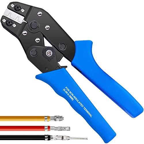 Taiss JST Crimping Tool,Dupont Crimping Tool,JST Crimping Tool Set,Dupont Crimper,Ratcheting Wire Crimper for JST Connector XH 2.54mm,PH2.0,D-sub Terminals,(0.08-0.5mm² 28-20AWG)