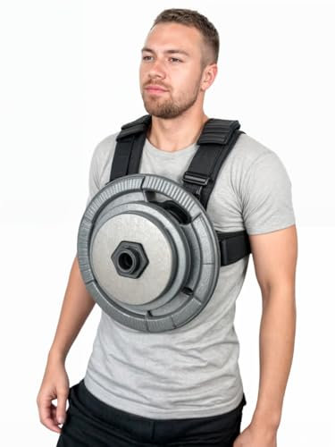 GEWICHTSWESTE FÜR HANTELSCHEIBEN 50 mm - Verstellbare Trainingsweste für Calisthenics, Krafttraining, CrossFit und Gym, Hochwertige Weight Vest für Damen & Herren