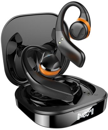 Open Ear Kopfhörer kabellos Bluetooth Luftleitung Knochenschall Kopfhörer Ohrhörer mit Ohrbügel Bone Conduction Headphones Wireless Headphones Headsets Sportkopfhörer für Joggen Laufen Radfahren Gym