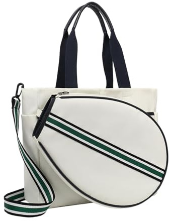 Amagogo Tennis-Tragetasche, tragbar, mit Schultergurt, Mehrzweck-Schläger-Tragetasche, große Badminton-Tasche, Schlägertasche