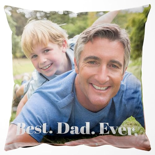 Easycosy personalisiertes Kissen aus Samt doppelseitig mit 2 Fotos 45x45 cm | Fotokissen Kissenbezug mit Bild & Text bedrucken als Geschenke für Frauen Freundin zu Geburtstag Hochzeit ohne Kissenfüllung