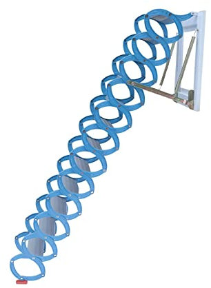 esmen Altezza Scala telescopica per soppalco Scale fissate al Muro Scale per soffitta Scale Gradini per soffitta Abbattibili Adatti per soffitta, Tetto