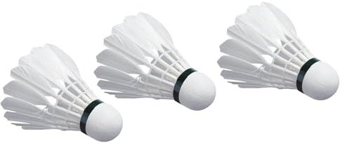 Badminton-Federbälle Feder,Feder-Badminton-Federbälle, Professioneller Federball für den Innenbereich, Professioneller, hochstabiler weißer Shuttle für Strandschlägerspiele für Jugendspieler