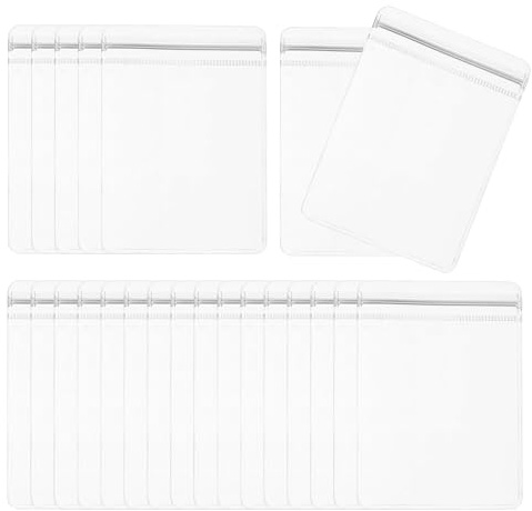 PATIKIL Sacchetto Antiossidante per Gioielli, 100Pz Sacchetti con Zip Conservare Gioielli Antitarnish Pvc per Confezionare Gioielli, Orecchini, Anelli, Collane, 3.15 x 4.72, Trasparente