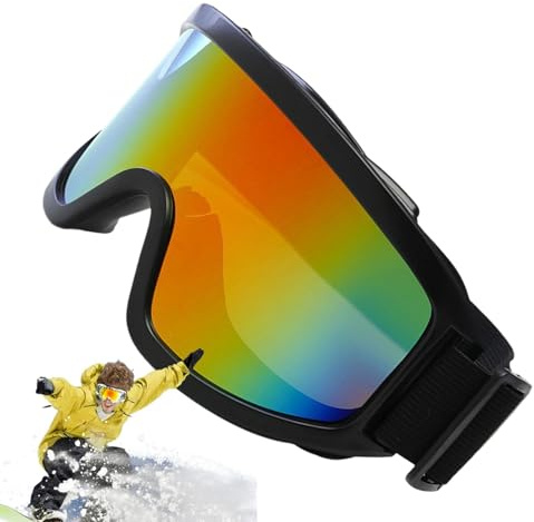 Occhiali da sci, Occhiali da snowboard | Occhiali antivento | Occhiali da snowboard con protezione UV per uomo donna, occhiali sportivi per corsa, escursionismo, sci
