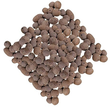 UKCOCO Ceramsite Per Giardinaggio e Pietra Ceramsite Per Piante in Vaso, Substrato Idroponico Assorbente 1 Kg, Ciottoli Decorativi Per Fioriere e Acquari, Migliora Traspirabilità e Durata Delle Radici