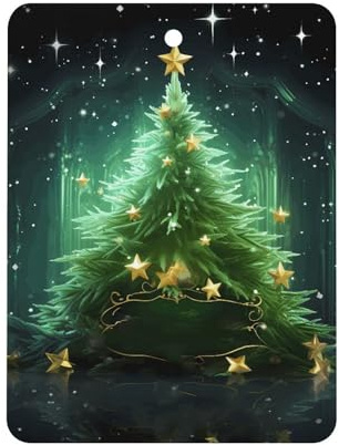 Désodorisant de voiture vert sapin de Noël à suspendre, tablettes d'aromathérapie parfumées longue durée, cartes parfumées carrées pour véhicules, chambre à coucher, armoire style noir