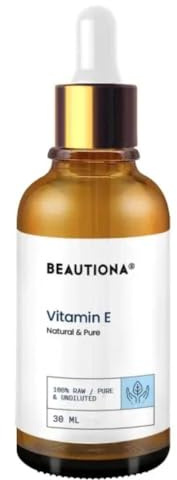 Huile de vitamine E 30 ml - Huile de soin cosmétique en forme de goutte - Antioxydant naturel pour le visage, la peau et les cheveux - Hydratante, régénérante et nourrissante