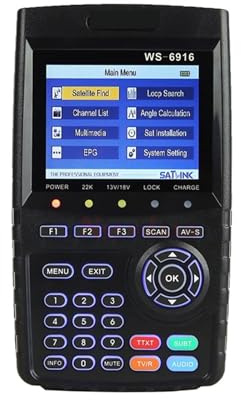 WS-6916 DVB-S2/S Sat Finder Receptor de satélite Medidor buscador señal Alta sensibilidad