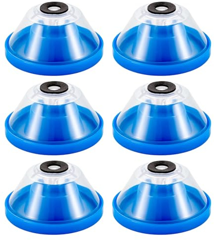 6PCS Drill Dust Collector, Drill Dust Catcher, Dust Catcher for Drills with Strong Adhesive Base, Widely Compatible Hole Saw Dust Collector for Wall and Ceiling Drilling
