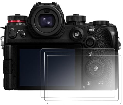 Sagreeny 3 pellicole protettive per schermo compatibili con Panasonic Lumix S1R II, pellicola in vetro temperato trasparente con durezza 9H, accessori per fotocamera digitale, antigraffio