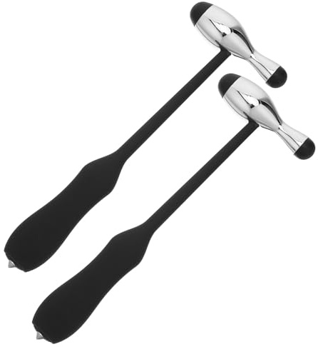HONITANO 2 Pezzi Martello Neurologico Diagnostico con Testa Rotonda e Manico Ergonomico Strumento Riflessi Medicale Resistente per Esami Clinici e Domestici Multiuso per Valutazioni