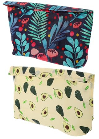 BESPORTBLE Bolsa de Alimentos Reutilizable de Algodón Cera de Abeja para Almacenamiento Hermético de Frutas y Snacks, Protección Ambiental para Uso Diario
