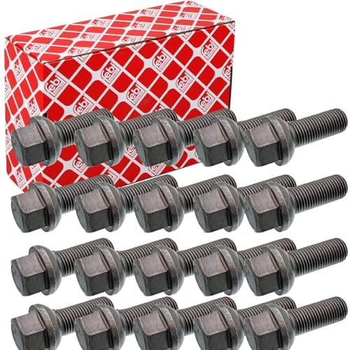20x Febi Radschrauben Satz 55mm Kugelbund A/g | 20x 08237 für Alufelgen & Stahlfelgen