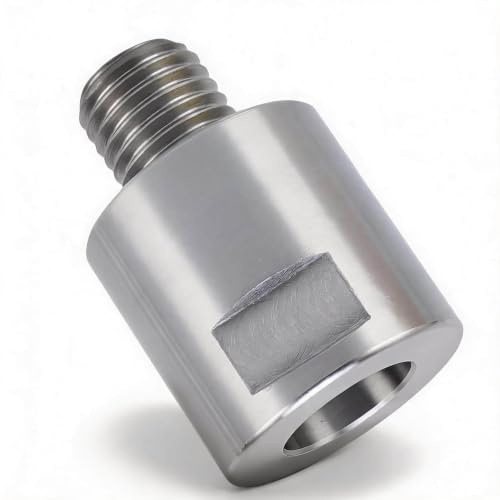 Sxhlseller Lathe Spindle Adapter 45 Steel 1in 8TPI Male to 1in 12TPI Female Thread, Woodworking Chuck Converter for Secure Connection of Faceplates and Lathe Tools