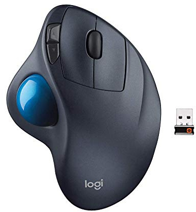 Logitech Wireless M570 Trackball Sculpted Shape to Provide Better Support for Your Hand