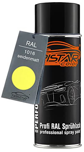 TRISTARcolor RAL 1016 Schwefelgelb Spraydose 400 ml seidenmatt schnelltrocknend